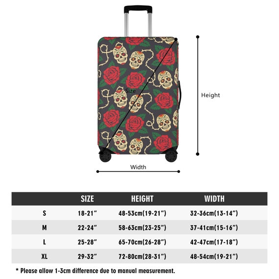 Floral Candy Skull Luggage Cover Gothic Skull Suitcase Cover Skull Skeleton  Gothic Luggage Set Suitcase Cover Protector, Biker Skull Luggage -   Canada