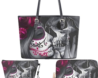 Mexican skull purse, calaveras skull cosmetic bag, mexican skull crossbody bag, calaveras skull tote bag calaveras skull crossbody bag purse