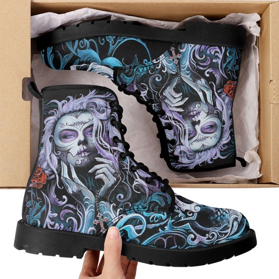 Sugar skull boots sale