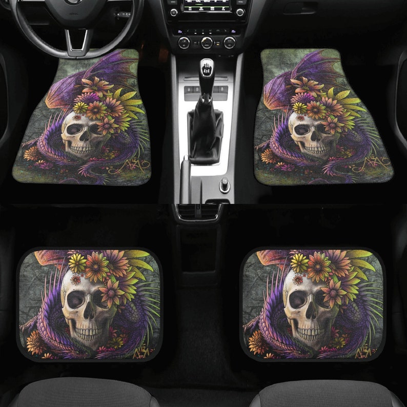 Mexican Skull Pet Car Seat Cover