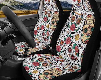 Jeiento Aztec Highland Cow Front Car Seat Cover Full Set Of 12 Sunflower Steering Wheel Cover Seat Belt Pad Covers Armrest Mat Trash Bin Rear View Mirro - View #6
