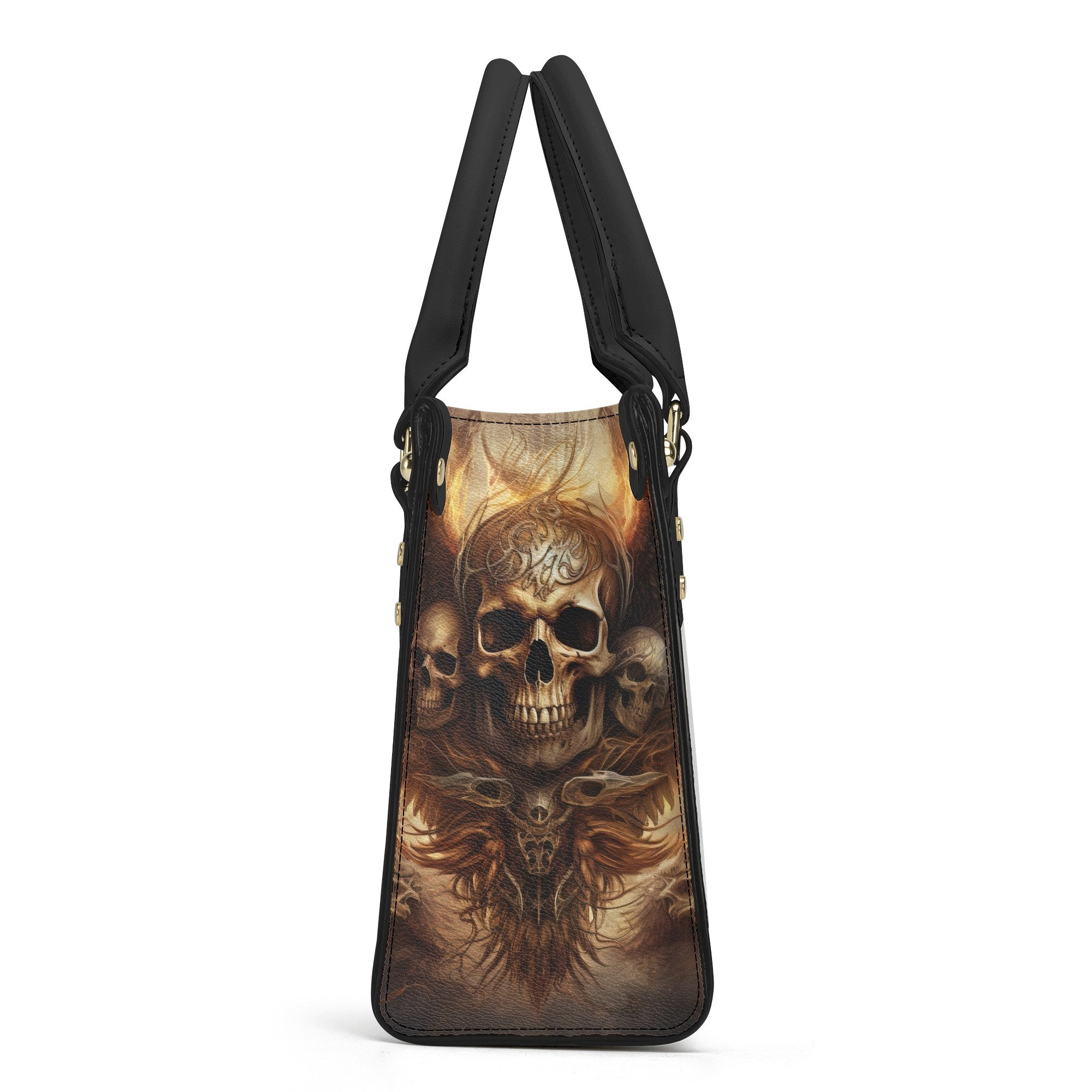 Sac Bandoulière Femme - Crâne Au Crochet - Fait Main - Noir - Idée Halloween