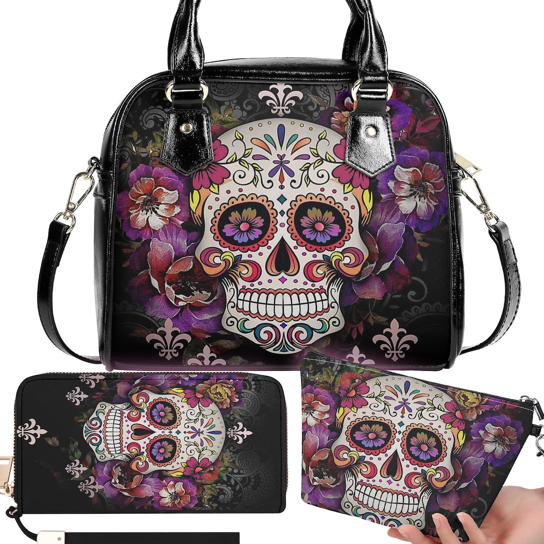 Skull Flower ショルダーバッグ McQueen Leather Skull Flower Shoulder Bag | Harrods US