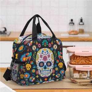 Halloween Spiderweb Lunch Box Women Lunch Bag with Water Bottle