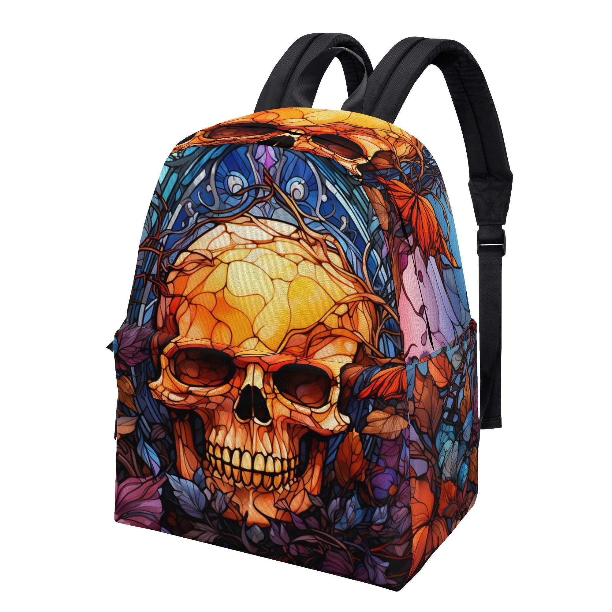 4716 and PVC 3D Gothic Halloween Skull Backpack Purse, Gold 3259 17216335564f75e7f58af9d2e0c27b  main image 2