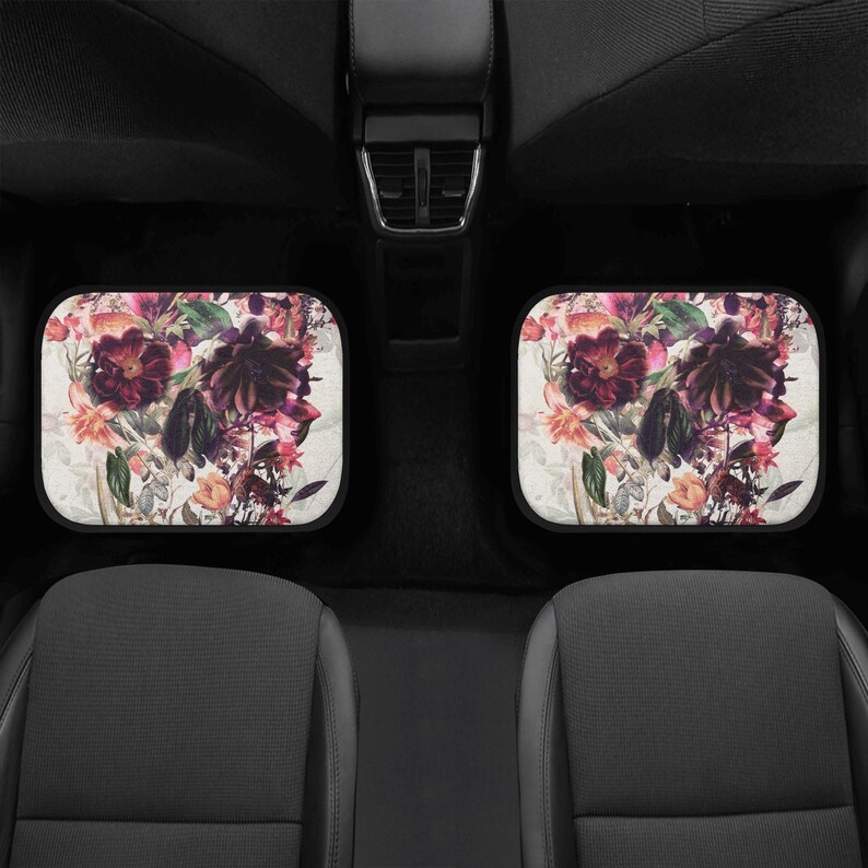 Gun Rose Skull Pet Car Seat Cover