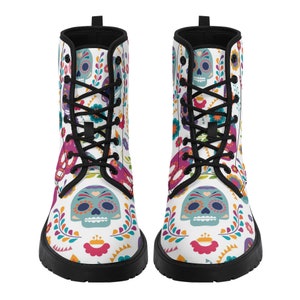 sugar skull rain boots