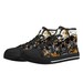 Gun Rose Skull Women's Slip On Sneakers
