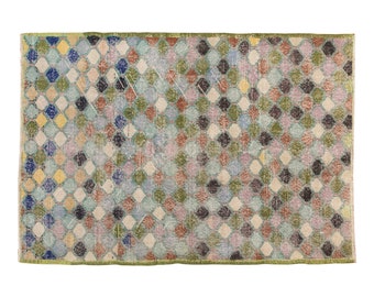 Oushak Rug, Area Rug, Turkish Rug, Vintage Rug, 4.7 x 7.7 feet, Antique Rug, Oriental Rug, Handmade Rug, Decorative Rug, Muted Rug, Old Rug