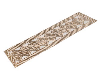 White Herki Runner Rug, Hallway Runner "Rug 2'4" x 10'4" Vintage Oushak Runner Rug, Size: 72 x 315 cm,Distressed Rug,Area Rug,Kitchen Rug