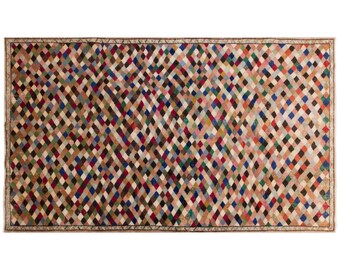 Vintage Turkish Oushak Rug, 4'4" x 7'7" / 132 x 230 cm, 60+Years Old, Handmade Wool Area Rug, Decorative & Chic Anatolian Rug, Free Shipping