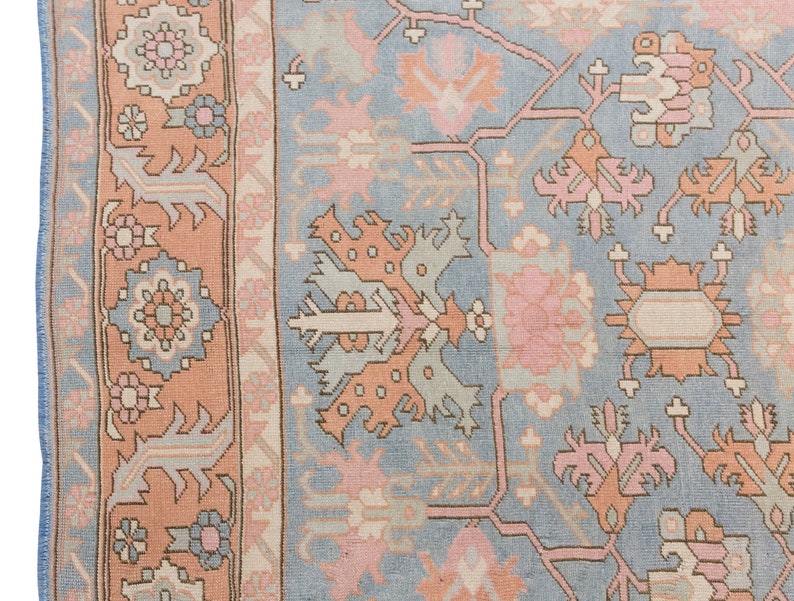 8x10 rug, Large Rug, Area Rug, Turkish Rug, Vintage Rug, 7.6 x 10.2 feet, Antique Rug, Oriental Rug, Handmade Rug, Oushak Rug,Old Rug, Wool image 3