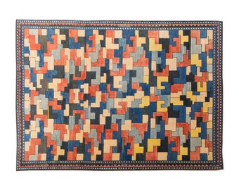 Large Rug, Area Rug, Turkish Rug, Vintage Rug, 6.11 x 9.10 feet, Antique Rug, Oriental Rug, Handmade Rug, Decorative Rug, Oushak Rug,Old Rug