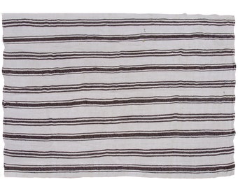 Striped Design Turkish Kilim Rug,Stripe Kilim Rug,175x268cm,Minimalist Modern Kilim Rug,Striped Turkish Rug, Striped Kilim Rug 5'9x8'10 feet