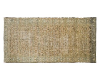 Turkish Rug, Vintage Rug, Area Rug, 7.2 x 16 feet, Oushak Rug, Antique Rug, Oriental Rug, Handmade Rug, Decorative Rug, Large Rug, Old Rug