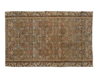 Small Rug, 3'2 x 5'7 feet / 97 x 170 cm,Vintage Rug, Turkish Rug,Vintage oushak rug, turkish small rug, wool rug, 2x4 rug