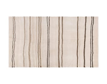 Stripe Kilim Rug, 130 x 226 cm , Striped Design Turkish Kilim Rug, Minimalist Kilim Rug, Striped Turkish Rug, Striped Kilim Rug 4'3 x 7'5 ft
