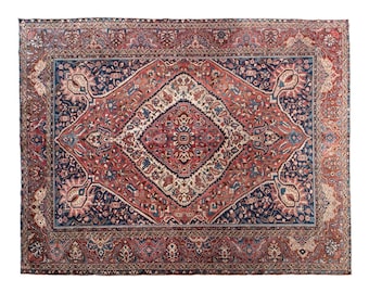 10x12 rug, 9.9 x 12.5 rug, Turkish Rug, Vintage Rug, Area Rug, 9.9 x 12.5 feet, Oushak Rug, Antique Rug, Oversized Rug, Large Rug, Old Rug