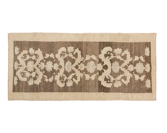 Vintage Rug, Area Rug, Turkish Rug, 3.7 x 8.6 feet, Oushak Rug, Antique Rug, Oriental Rug, Handmade Rug, Decorative Rug, Muted Rug, Old Rug