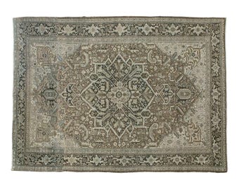 10'8 x 12 feet rug, Turkish Rug, Vintage Rug, Area Rug, 326 x 425 cm, Oushak Rug, Antique Rug, Oversized Rug, Large Rug, Old Rug