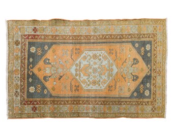 4x6 rug, 3.9 x 6 rug, Oushak Rug", Area Rug, Turkish Rug, Vintage Rug, 3.9 x 6 feet, Antique Rug, Oriental Rug, Handmade Rug, Old Rug