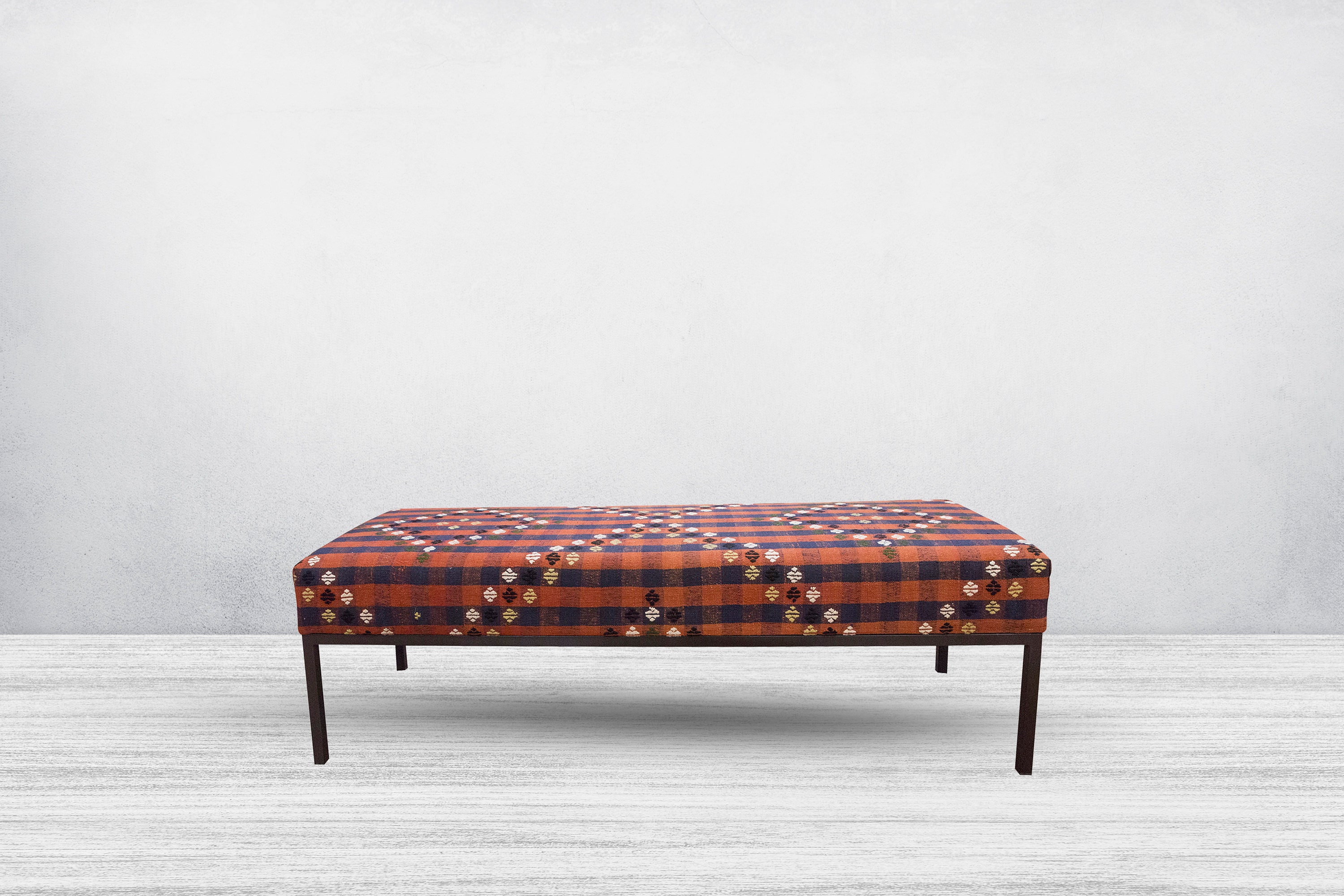Vintage rug sale bench