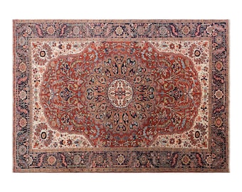 Vintage Turkish Oushak Rug – 60+ Years Old – Antique  Handwoven Wool Area Rug – 270 x 365 cm / 8.9 x 12.0 ft – One of a Kind Statement Piece