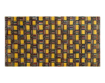 Modern Turkish Area Rug, 3.2x6.2 ft, 97x190 cm, Handmade Geometric Wool Rug