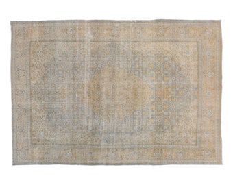 Large Rug, Area Rug, Turkish Rug, Vintage Rug, 9.10 x 13.7 feet, Antique Rug, Oriental Rug, Handmade Rug, Decorative Rug, Oushak Rug,Old Rug