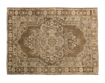 7x11 rug, 7.8 x 10.5 rug, Area Rug, Turkish Rug, Vintage Rug, 7.8 x 10.5 feet, Oushak Rug, Antique Rug, Oversized Rug, Large Rug, Old Rug