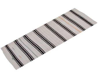 Minimal Kilim Rug", Oushak Rug, Area Rug, Floor Rug, Minimalist Rug, Kilim Rug, Kilim, Striped Kilim Rug, 2'6 x 9' feet