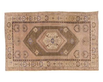 Turkish Rug, Vintage Rug, Area Rug, 4 x 7'5 feet, Oushak Rug, Antique Rug, Oriental Rug, Handmade Rug, Decorative Rug, Large Rug, Old Rug