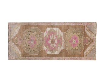 4'11 X 12'5 Floor Turkish Runner,Oushak Rug Runner,Antique Runner Rug,Oushak Rug Runner,Handmade Rug,Floor rug runner,Home Decor Rug Runner