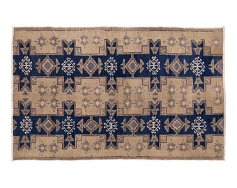 Chic" Rug, 3'11" x 6'2" feet 119 x 189 cm,Wonderful Turkish Rugs on Sale!FREE SHIPPING! Vintage Rug,Turkish Rug,Decorative Rug,Oushak Rug