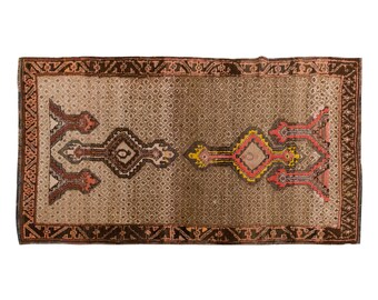 Vintage Rug, Area Rug, Turkish Rug, 3.3 x 6.7 feet, Oushak Rug, Antique Rug, Oriental Rug, Handmade Rug, Decorative Rug,Large Rug,Old Rug