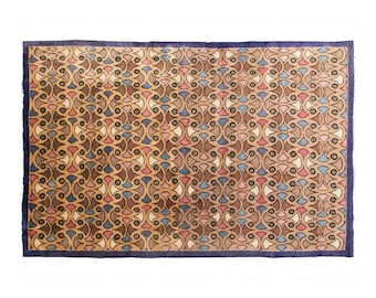 Area Rug, "Turkish Rug, Vintage Rug, 6.7 x 10.5 feet, Oushak Rug, Antique Rug, Handmade Rug, Decorative Rug, Large Rug, Old Rug