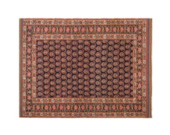 Turkish Rug, Vintage Rug, 4.2 x 5.8 feet, Oushak Rug, Antique Rug, Oriental Rug, Handmade Rug, Decorative Rug, Muted Rug, Old Rug,Area Rug