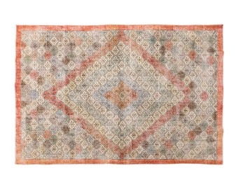 Large Rug, 6x9 rug, 6.1 x 9.2 rug, Area Rug, Turkish Rug, Vintage Rug, 6.1 x 9.2 feet, Antique Rug, Oversized Rug, Oushak Rug, Old Rug