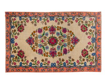 7x10 rug, 6.10 x 9.8 rug, Area Rug, Turkish Rug, Vintage Rug, 6.10 x 9.8 feet, Oushak Rug, Antique Rug, Oversized Rug, Large Rug, Old Rug