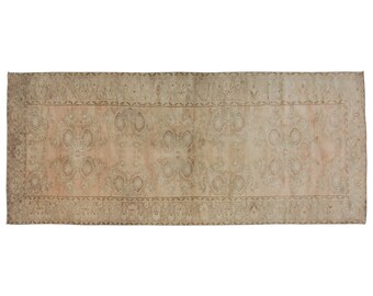 Area Rug, "Turkish Rug, Vintage Rug, 4.7 x 11.4 feet, Oushak Rug, Antique Rug, Oriental Rug, Handmade Rug, Decorative Rug, Muted Rug,Old Rug