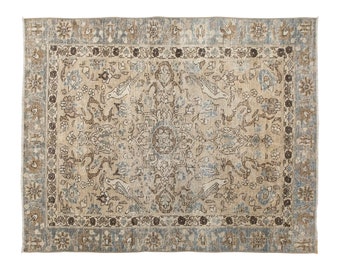 Area Rug, "Turkish Rug, Vintage Rug, 4.3 x 6 feet, Oushak Rug, Antique Rug, Oriental Rug, Handmade Rug, Decorative Rug, Muted Rug, Old Rug