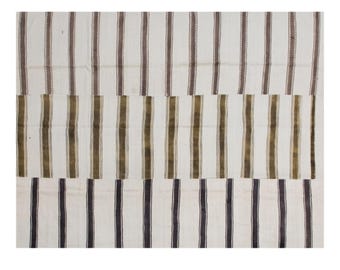 Handmade 1960s Minimalist Turkish Kilim 220×280 cm (7.2×9.2 ft) | Vintage 60+ Year Old Rug