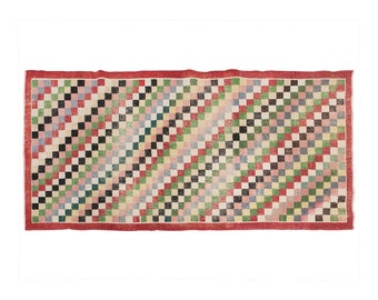 Turkish Rug, Vintage Rug, 3.2 x 6.8 feet, Oushak Rug, Antique Rug, Oriental Rug, Handmade Rug, Decorative Rug, Muted Rug, Old Rug,Area Rug