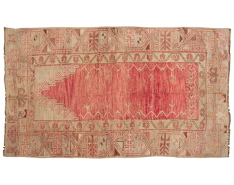 Small Rug, 2'11 x 5'4 feet / 88 x 163 cm,Vintage Rug, Turkish Rug,Oushak rug,Small oushak Rug,Area Rug,Shabby Rug, Small Area Rug