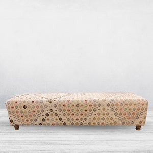 Ottomans,Decorative Bench,Ottoman Bench, Living Room Furniture,Dining Room Furniture,Footstool,Stool,Bench,Furniture,Kilim Covered Bench.
