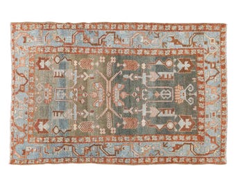 3x5 rug, 3.2 x 4.5 rug, Oushak Rug", Area Rug, Turkish Rug, Vintage Rug, 3.2 x 4.5 feet, Antique Rug, Oriental Rug, Handmade Rug
