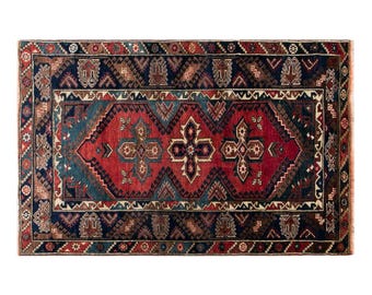 Turkish Nomadic Carpet From Toros Mountain, Döşemealtı Rug 4'3" x 6'9" (130x205 cm), 80+ Yrs Old, Antique Rug, Area Rug, Bohemian Rug