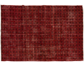 Vintage Rug", Area Rug, Turkish Rug,  6.8 x 9.10 feet, Oushak Rug, Antique Rug, Oriental Rug, Handmade Rug, Decorative Rug,Large Rug,Old Rug