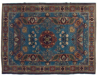 Area Rug, "Turkish Rug, Vintage Rug, 8.1 x 11 feet, Oushak Rug, Antique Rug, Oriental Rug, Handmade Rug, Decorative Rug, Large Rug, Old Rug