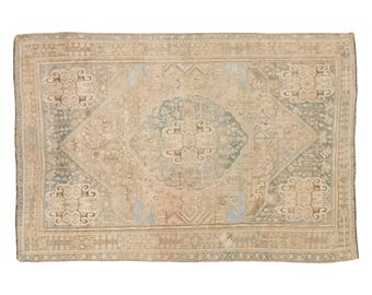 Turkish Rug, Vintage Rug, 5.2 x 7.9 feet, Oushak Rug, Antique Rug, Oriental Rug, Handmade Rug, Decorative Rug, Muted Rug, Old Rug,Area Rug